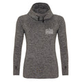 Elite Commando Fitness Girlie Cool Cowl Neck Top - Grey