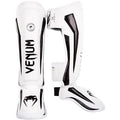 Venum Elite Shin Guards - White/Black