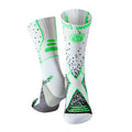 Suzi Wong Fade X-Sole Boxing Socks - White/Black/Green