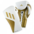 Adidas Speed Tilt 350 Lace Boxing Gloves - White/Gold