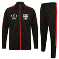 Southampton ABC Slim Fit Tracksuit - Black/Red