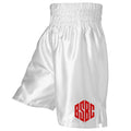 Bil Sha Boxing Club Satin Boxing Shorts - White