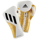 Adidas Speed Tilt 750 Bbbc Approved Pro Boxing Gloves - White/Gold/Black