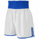 Women’S Contrast Waistband Boxing Shorts - White/Blue