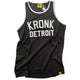 Kronk Iconic Detroit Applique Training Gym Vest - Black/White