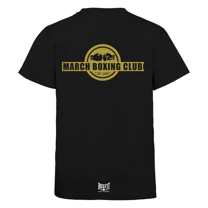 March Boxing Club Kids Cotton T-Shirt Gold Logo