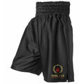Sanctus Academy Abc Satin Boxing Shorts - Black