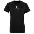Michael Evans Fitness Womens Panelled Tech Tee - Black