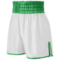 Women’S Contrast Waistband Boxing Shorts - White/Green