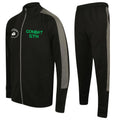 Combat Gym Slim Fit Poly Tracksuit - Black/Grey