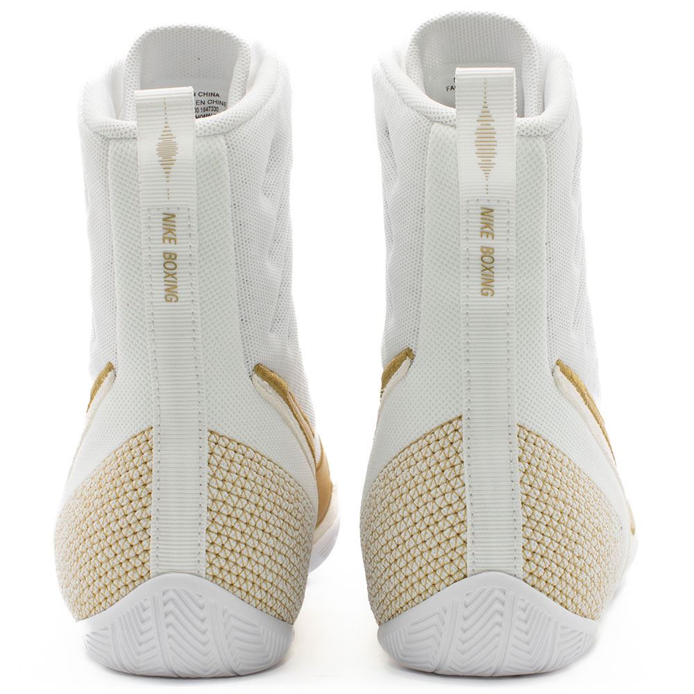 NIKE MACHOMAI 3 BOXING BOOTS - WHITE/GOLD – Boxfituk