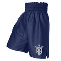 Ropes & Glory Boxing Satin Boxing Shorts - Navy