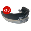 Multi-Buy - 10 X Ampro Air Flow Gel Mouthguard - Black/Clear