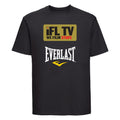 Ifl Tv Black T-Shirt Gold Logo - Black