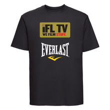 Ifl Tv Black T-Shirt Gold Logo
