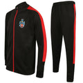 London Oratory Slim Fit Poly Tracksuit - Black/Red