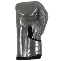 Thumbnail for EXCLUSIVE ADIDAS PRO LINE METALLIC HOOK & LOOP BOXING GLOVES - SILVER