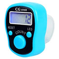 Finger Punch Counter With Led - Blue