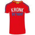 Kronk Iconic Detroit 2 Colour Applique Slim Fit T-Shirt - Red/White/Blue