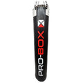 Pro Box Champ 6ft Leather Punchbag & Chain - Black/White