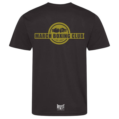 March Boxing Club Kids Poly T-Shirt Gold Logo