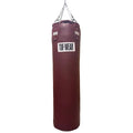 Tuf Wear 4ft Straight Leather Punchbag Oxblood - Oxblood