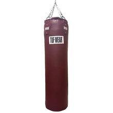 Tuf Wear 4ft Straight Leather Punchbag Oxblood
