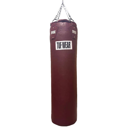 Tuf Wear 4ft Straight Leather Punchbag Oxblood