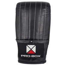 Pro Box Black Pre-Shaped Leather Bag Mitt II
