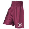Outbox ABC Satin Boxing Shorts - Maroon