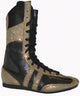 Two Tone Sparkle Hi-Top Boot - Black