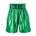 Custom Made Satin Boxing Shorts - Green