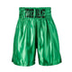 Custom Made Satin Boxing Shorts - Green