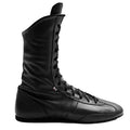 Boxfit Leather High Boxing Boots Black - Black