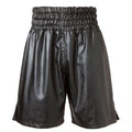 Custom Made Leatherette Shorts - Black