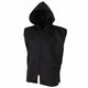Sleeveless Satin Ring Jacket - Black
