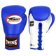 Twins BGLL1 Lace-up Boxing Gloves - Blue/White