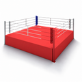 16Ft High Platform Club Contest Boxing Ring - Red