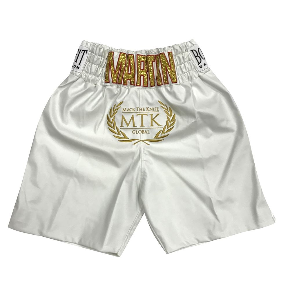 Custom Made Boxing Shorts Martin Mcdonagh White
