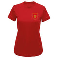 Karate England Womens Dri Fit T-Shirt - Red