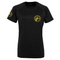 Valerian Spicer Fitness Womens Panelled Tech Tee - Black