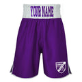 Palmarsh ABC Satin Bout Shorts - Purple/White