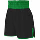 Women’S Contrast Waistband Boxing Shorts - Black/Green