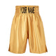 Custom Made Satin Boxing Shorts - Gold