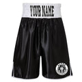 Alpha Boxing Club Embroidered Bout Shorts - Black/White