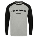 Total Boxer London Long Sleeve Baseball T-Shirt - Grey/Black