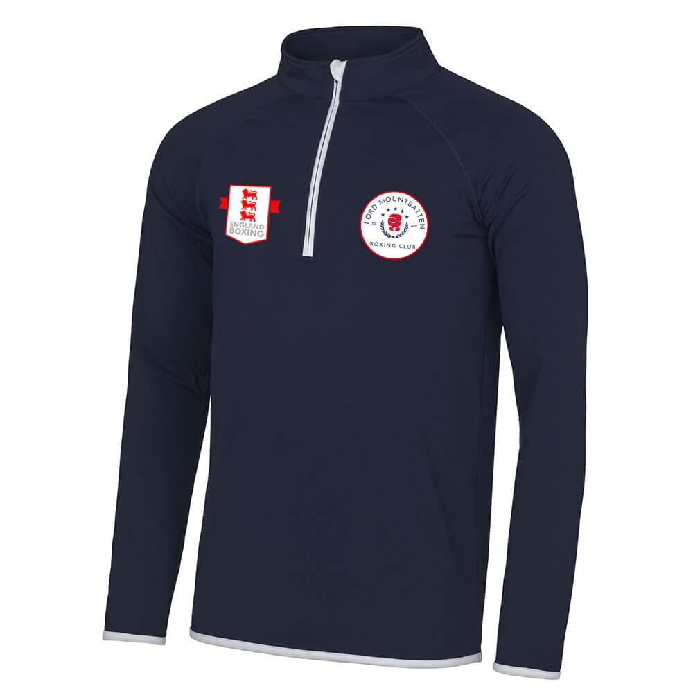 Lord Mountbatten Boxing Club 1/2 Zip Sweatshirt