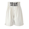 Custom Made Leatherette Shorts - White