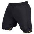 Fumetsu Kintsugi Dual Layer Fight Shorts - Black/Gold