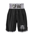 Turners Boxing Academy Custom Boxing Shorts - Silver logo